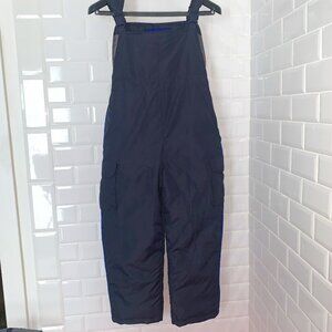 London Fog Boys Unisex Navy Blue Snow Bib Ski Pant Winter Kids MEDIUM 10/12